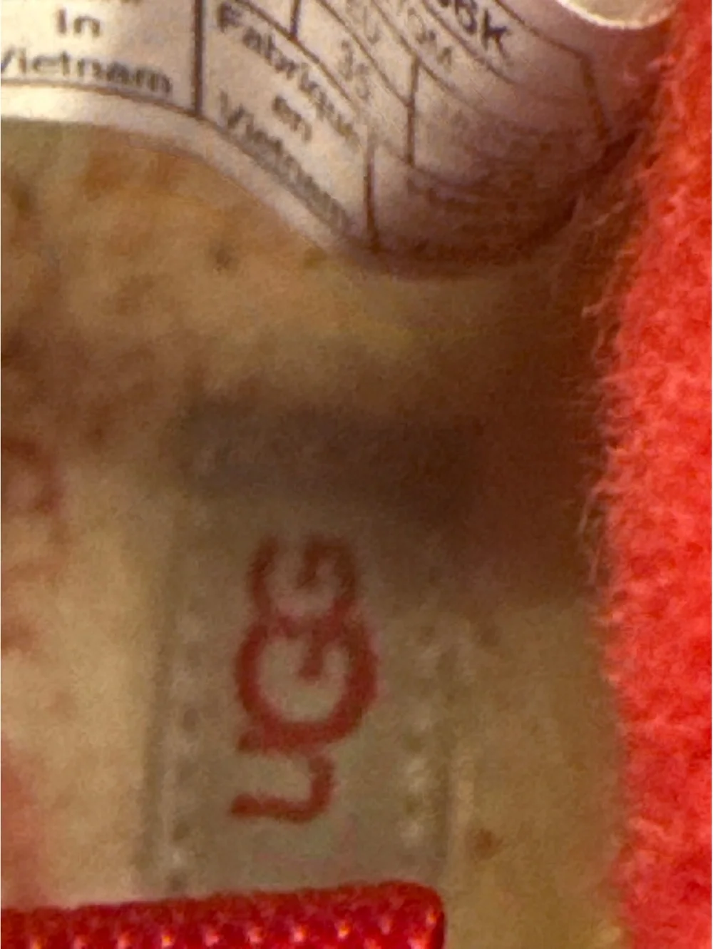UGG Red Waterproof Ankle Boots with Shearling Lining Size 3 US